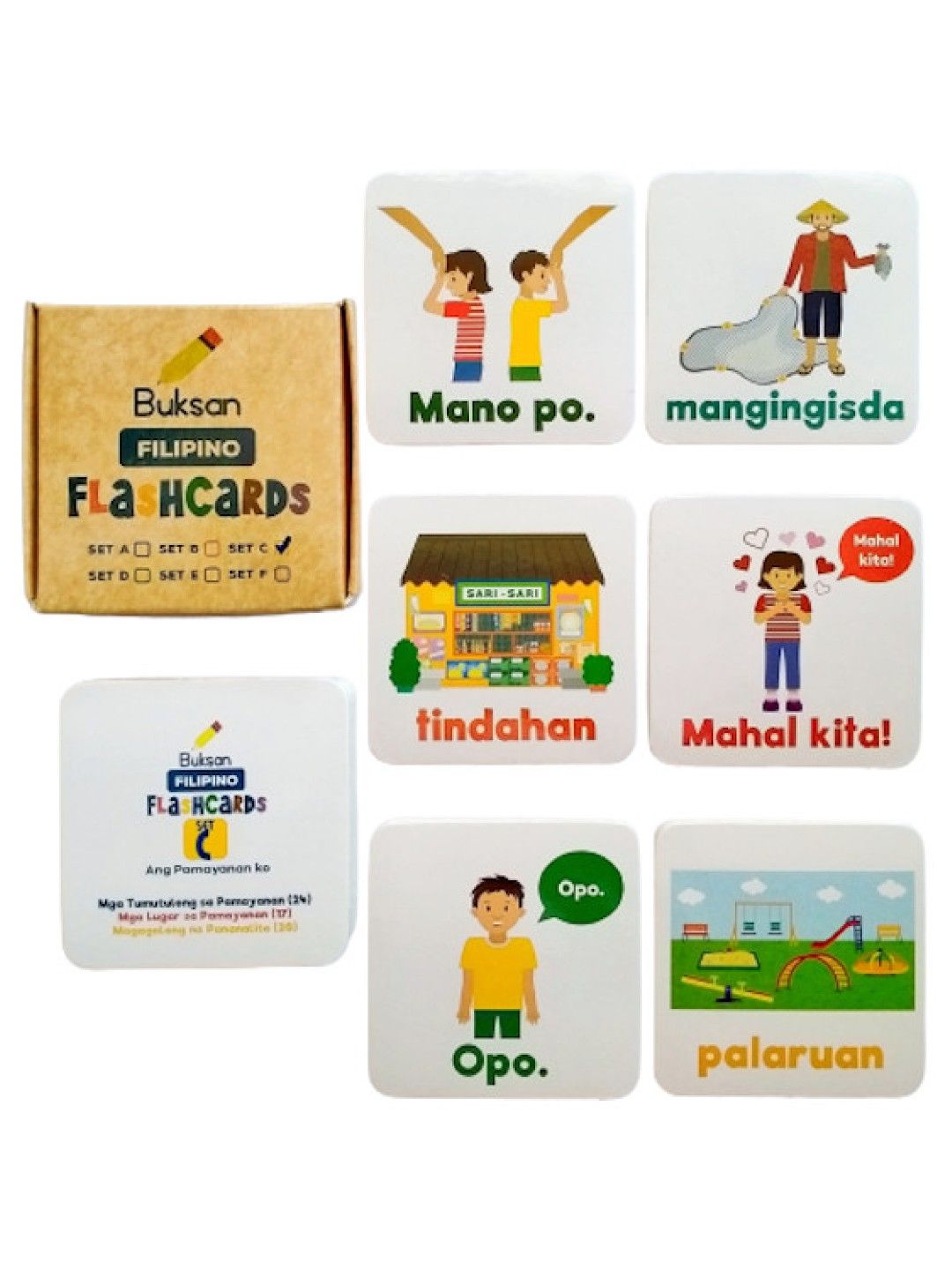 Buksan Filipino Flashcards | Set C - Ang Pamayanan Ko (My Community ...